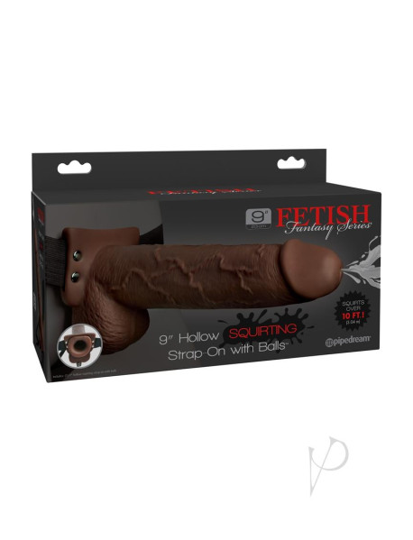 Ff Hollow Squirt Strapon W/balls 9 Bn