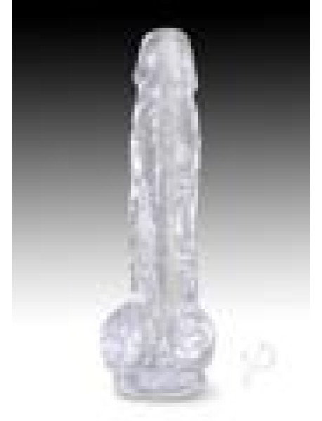 Kc 8 Cock W/balls Clear Kc 8 Cock W/balls Clear
