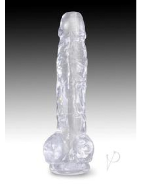 Kc 8 Cock W/balls Clear Kc 8 Cock W/balls Clear