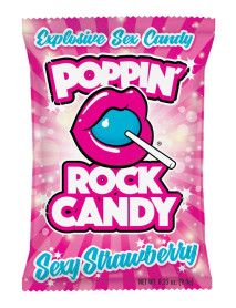 Popping Rock Candy Strawberry 25/pk