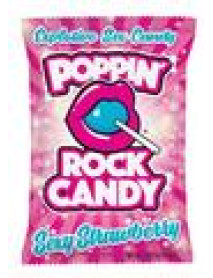 Popping Rock Candy Strawberry 25/pk