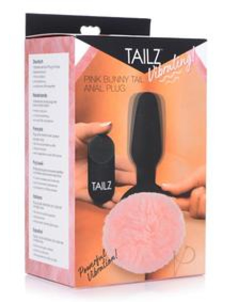 Tailz Vibrating Bunny Tail Pink