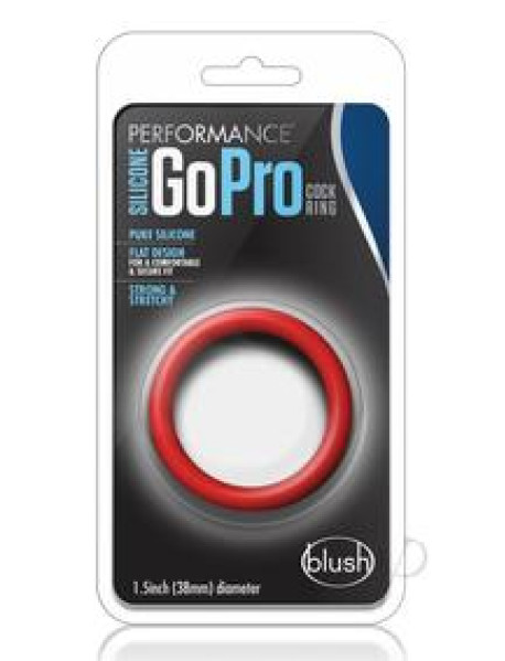 Performance Silicone Go Pro Cockring Red