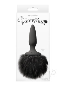 Bunny Tails Mini Anal Plug Black