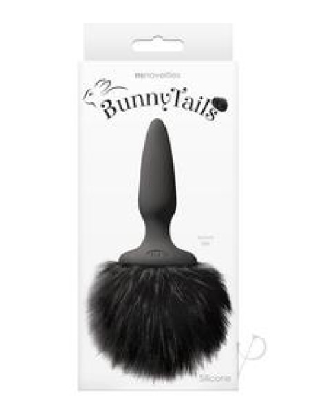 Bunny Tails Mini Anal Plug Black