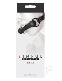 Sinful Bar Gag Black