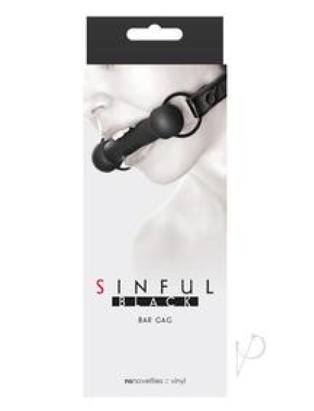 Sinful Bar Gag Black Sinful Bar Gag Black