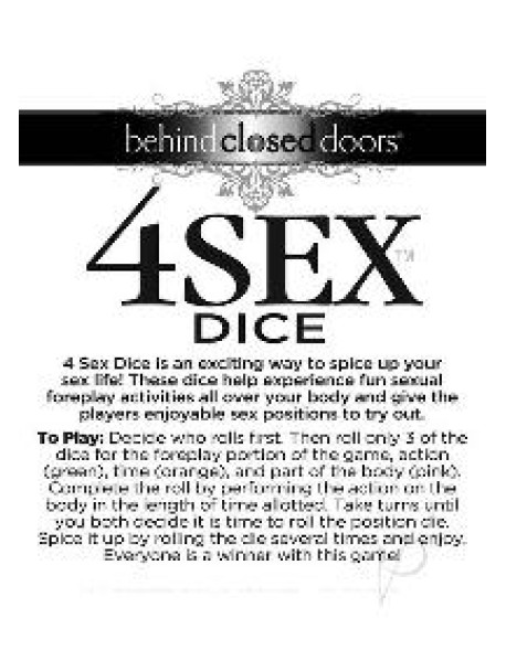 Bcd 4 Sex Dice