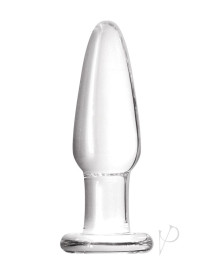 Crystal Glass Tapered Plug Sm Clr(disc)