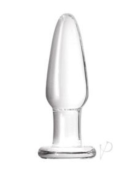 Crystal Glass Tapered Plug Sm Clr(disc)