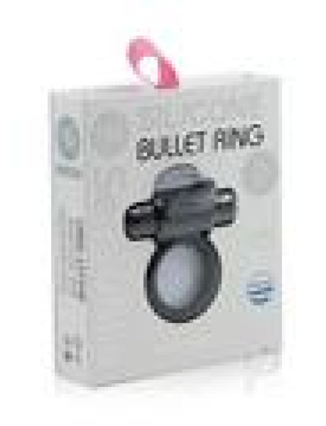 Sensuelle Silicone Bullet Ring 7x Blk