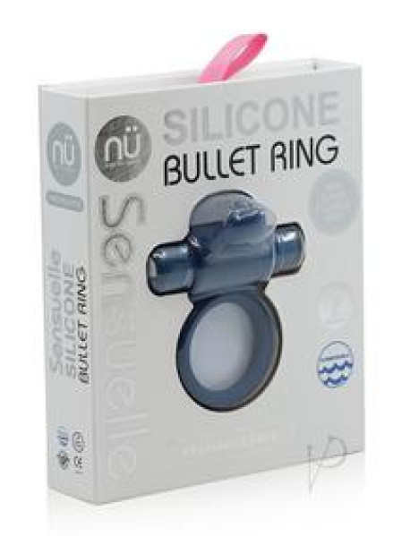 Sensuelle Silicone Bullet Ring 7x Navy B