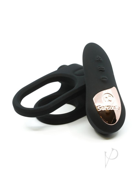 Sensuelle Silic Remote Bullet Ring Blk