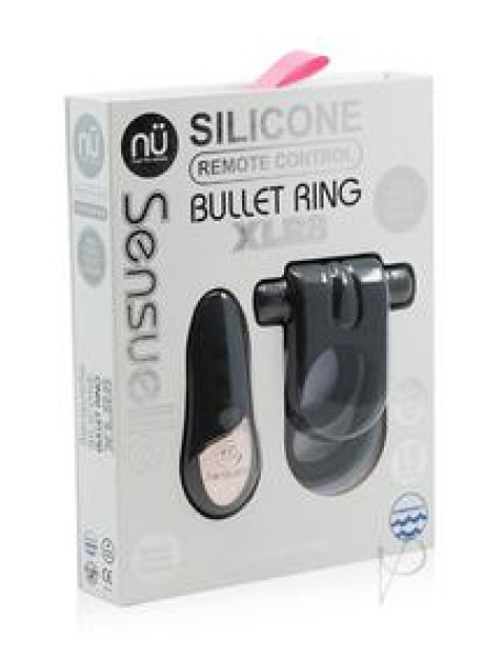 Sensuelle Silic Remote Bullet Ring Blk