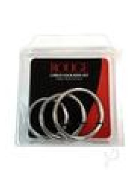 Rouge Cock Ring Set Stainless 3pc