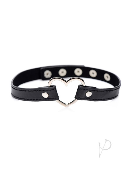 Ms Dark Heart Choker Necklace Blk Ms Dark Heart Choker Necklace Blk