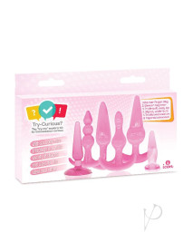 Try Curious Anal Plug Kit Pink