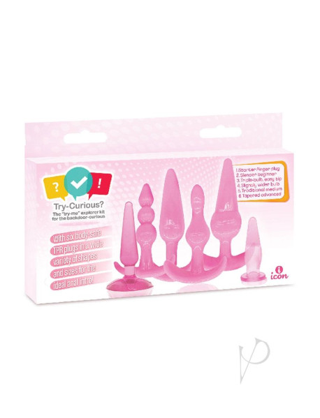 Try Curious Anal Plug Kit Pink