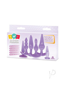 Try Curious Anal Plug Kit Purple