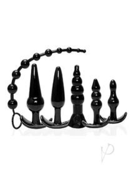 Try Curious Anal Plug Kit Black