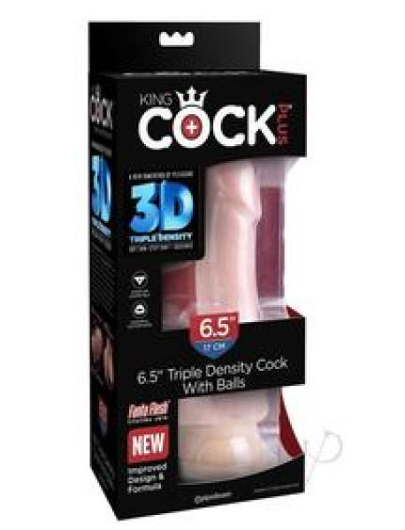 Kc Plus 6.5 Triple Dense Cock W/balls Kc Plus 6.5 Triple Dense Cock W/balls