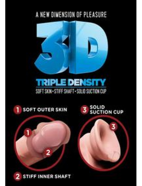 Kc Plus 10triple Dense Cock W/ball(disc)