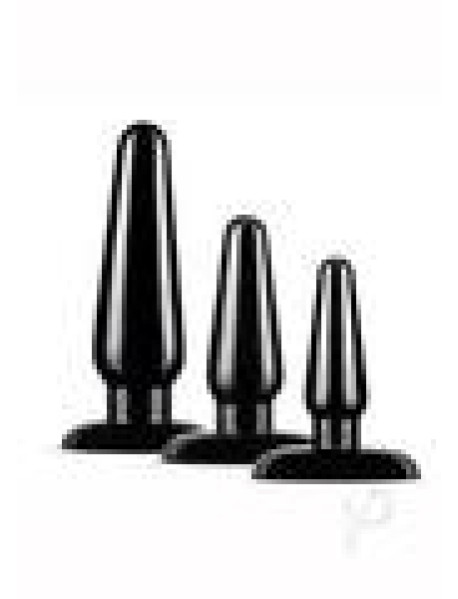 Anal Adv Basic Plug Kit Black Anal Adv Basic Plug Kit Black