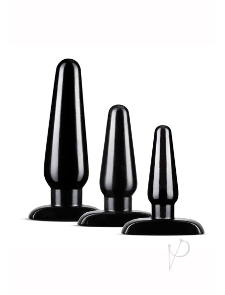 Anal Adv Basic Plug Kit Black Anal Adv Basic Plug Kit Black