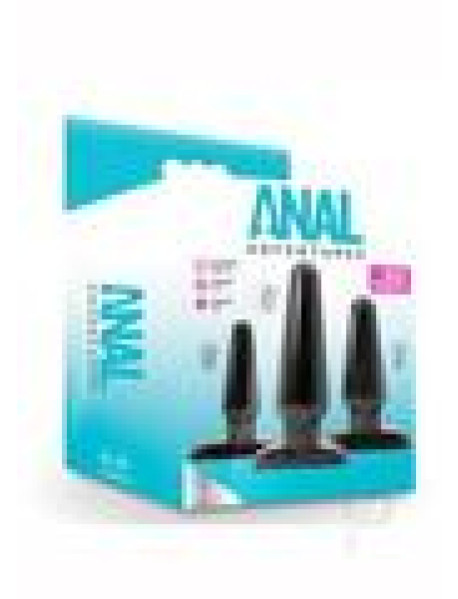 Anal Adv Basic Plug Kit Black Anal Adv Basic Plug Kit Black