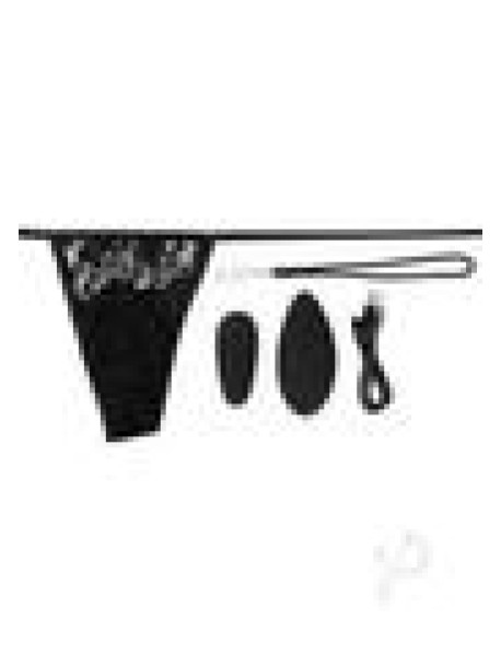 Premium Ergo Remote Panty Set Blk