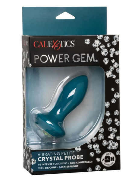 Power Gem Vibe Petite Crystal Probe Blu