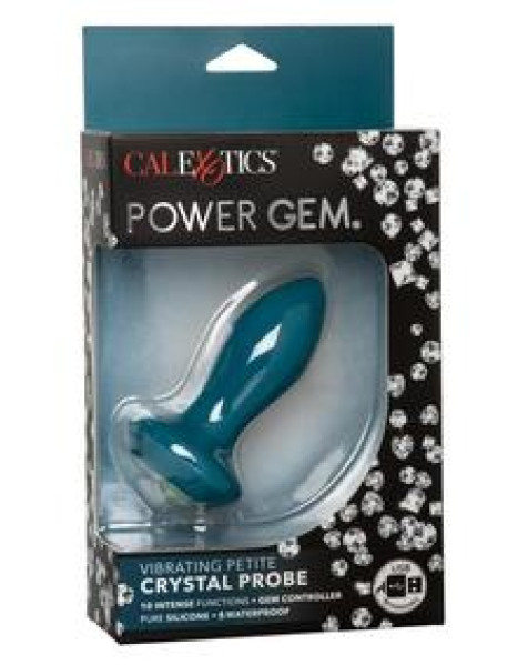 Power Gem Vibe Petite Crystal Probe Blu