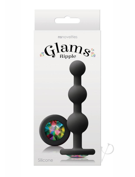 Glams Ripple Rainbow Gem Black