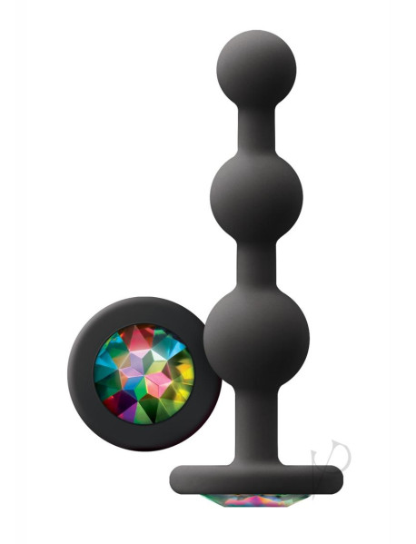 Glams Ripple Rainbow Gem Black