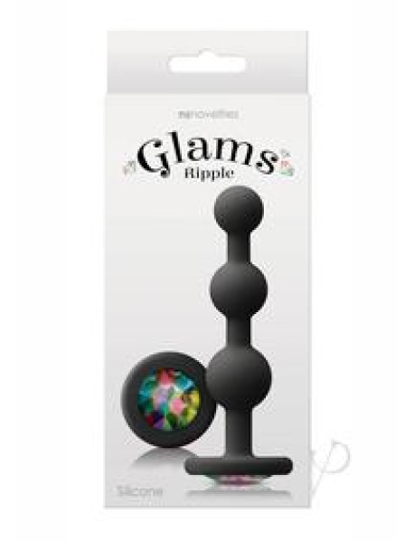 Glams Ripple Rainbow Gem Black