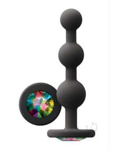 Glams Ripple Rainbow Gem Black