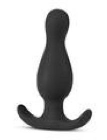 Anal Adv Platinum Curve Plug Black