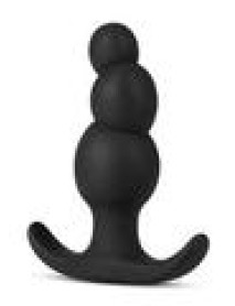 Anal Adv Platinum Stacked Plug Black