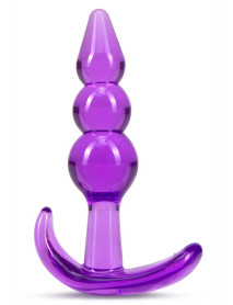 B Yours Triple Bead Anal Plug Purple