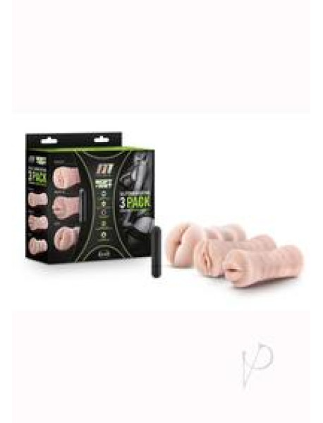 M For Men Lube Vibe Stroker Kit 3pk Van M For Men Lube Vibe Stroker Kit 3pk Van