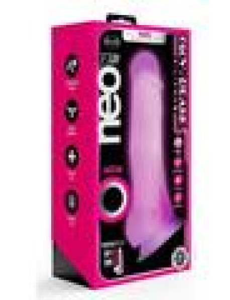 Neo Elite Gitd Dd Cock W/balls 7.5 Pnk