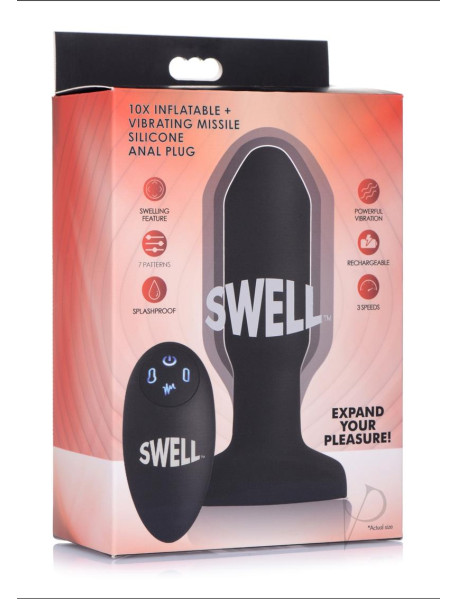 Swell 10x Inflate Vibe Missle Anal Plug
