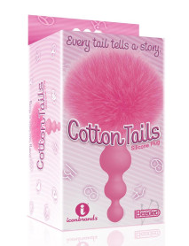 The 9 Cottontails Bunny Plug Beaded Pnk