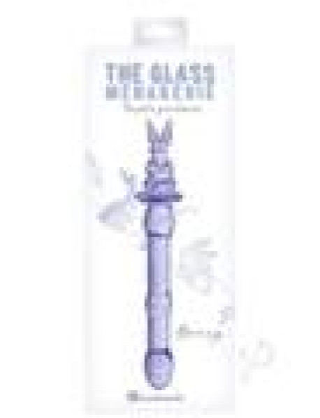 Glass Menage Rabbit Dildo Pur (disc)