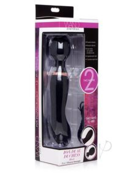 Wand Ess Dbl Silicone Vibe Wand Blk