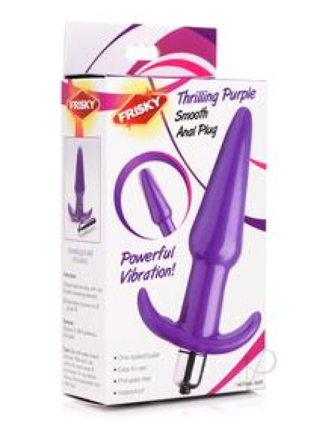 Frisky Thrilling Purple Smooth Anal Plug