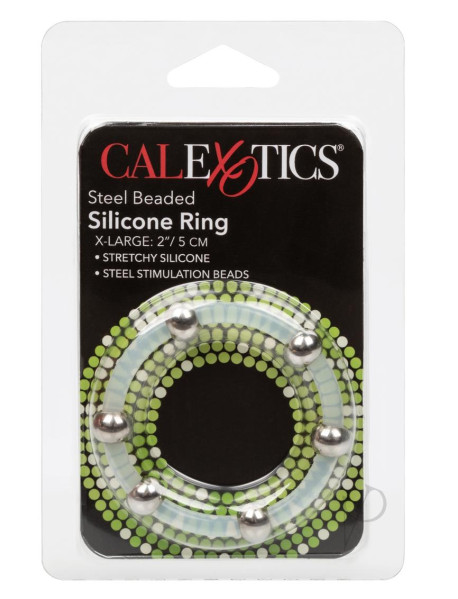 Steel Beaded Silicone Ring X-lg(disc)