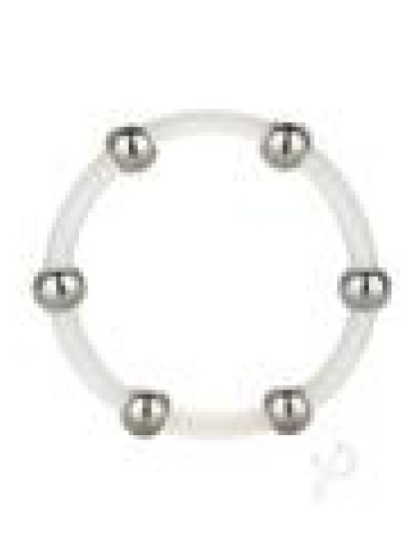 Steel Beaded Silicone Ring X-lg(disc)