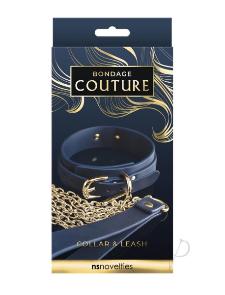 Bondage Couture Collar/leash Blue