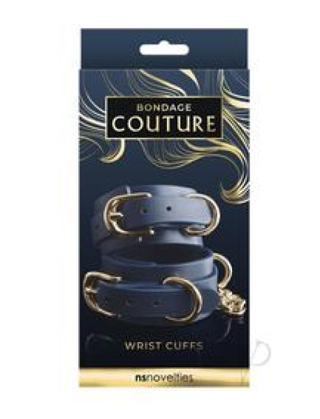 Bondage Couture Wrist Cuff Blue